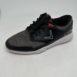 Callaway Golf V3 Shoes Mens Sz 9 Gray Black Spikeless Athletic Sneakers CG411BRD